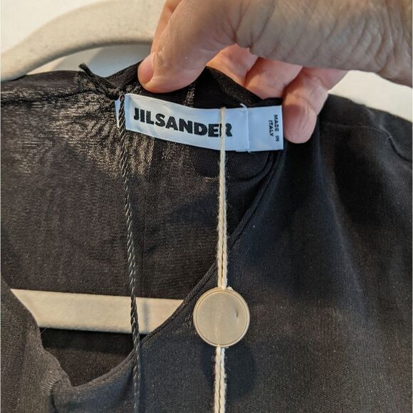 JIL Sander long black dress size 4(34) BNWT - Picture 3 of 7